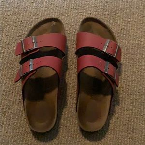 Red Leather Birkenstocks